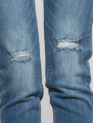 艾格es 猫须破洞时尚小脚裤15032300742 宝蓝色 170/40/l