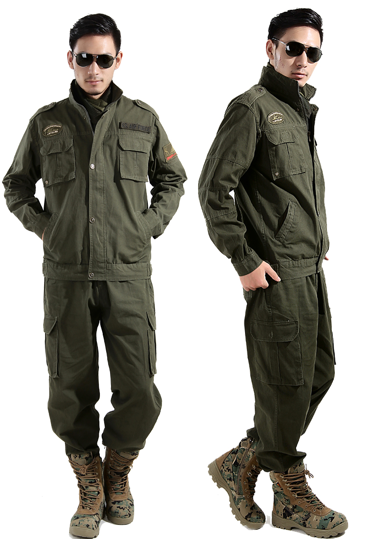 空降师迷彩套装男 迷彩作训服耐磨防刮军迷迷彩服 m