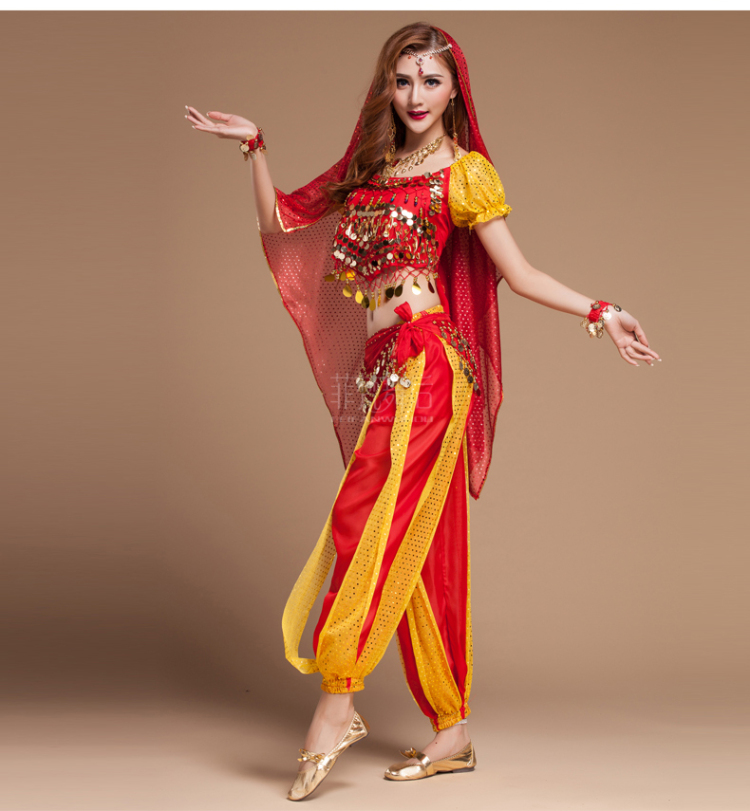 菲梵舞后 印度舞蹈服装演出服 新款肚皮舞套装小辣椒