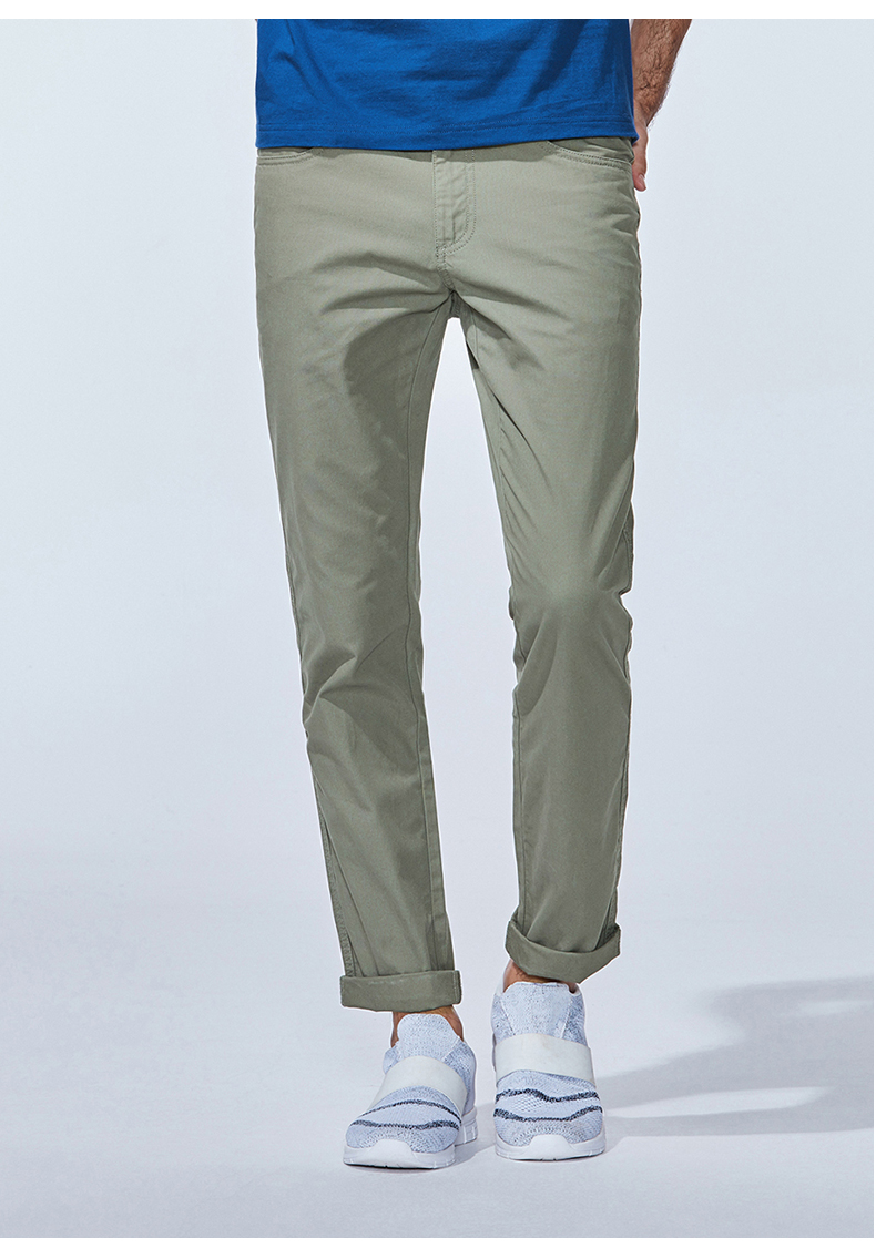 baleno/班尼路男装休闲裤 2017新款纯棉长裤男 简约直筒男裤_休闲裤