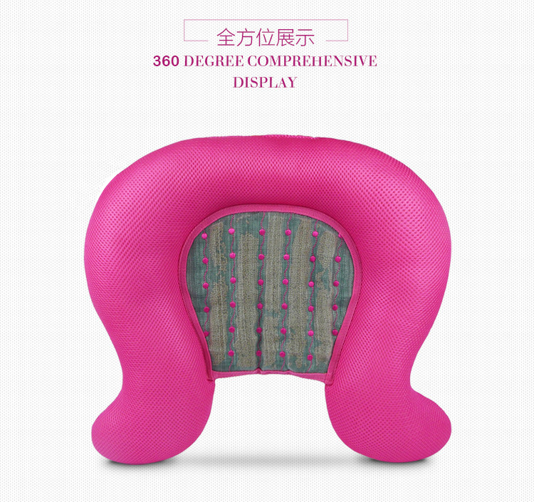 
                                        梵妮丝可爱透气负离子能量球美臀翘臀坐垫圆舒适椅子靠背透气沙发办公椅坐垫小睡靠垫学生椅子垫 玫红色负离子                