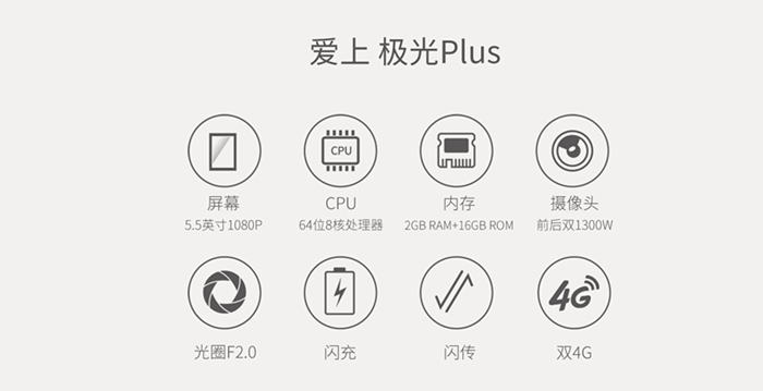 E派小飞侠（骑士版）移动 4G手机 金色