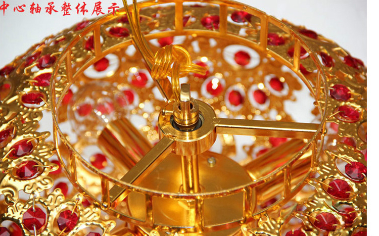 
                                        楼道大红水晶灯笼吊灯  玄关阳台 水晶 喜庆吊灯礼品吊灯 直径30CM                