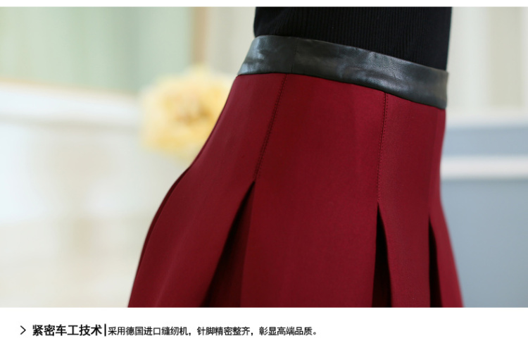 LIANYUQI 2015春装新款套装韩版修身小香风短外套+半身裙两件套连衣裙子女660 白色外套+酒红色裙子 S裙子可单卖