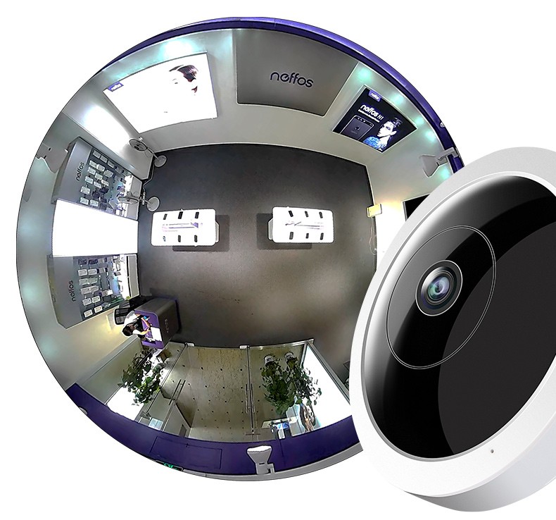 普联tplink500万全景监控摄像头家用无线wifi智能手机远程360度商铺