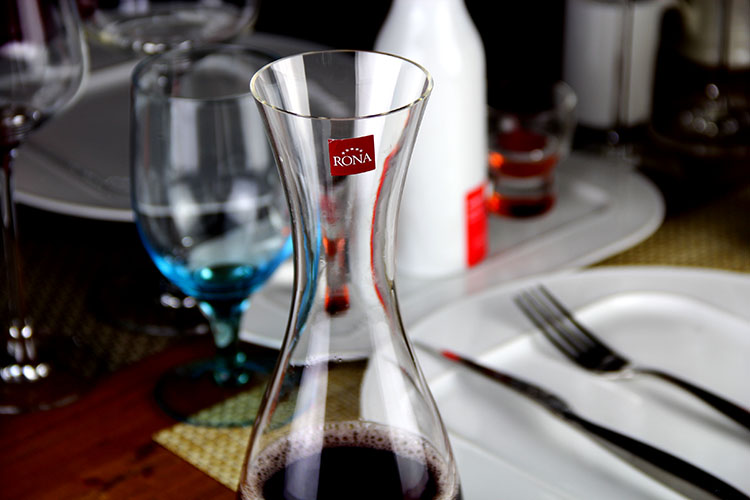 
                                        洛娜醒酒器 捷克RONA进口无铅水晶红酒分酒器酒壶倒酒器 rona750ml  5360                