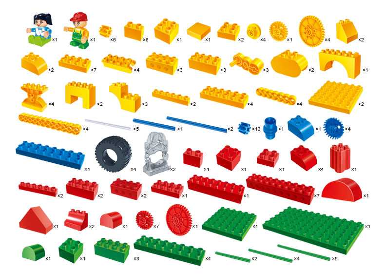 邦宝(banbao)积木拼装教育机械齿轮玩具4岁 steam儿童早教创客礼物