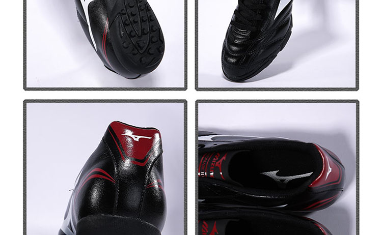 mizuno 美津浓 p1gd152301 男鞋 足球鞋 monarcida fs as 黑/白/红