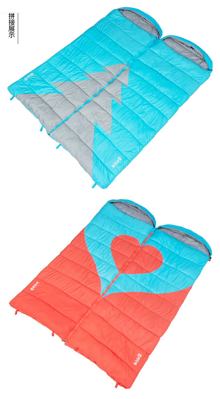 喜马拉雅 情侣双人睡袋成人室内户外春秋加厚保暖露营旅行隔脏便携