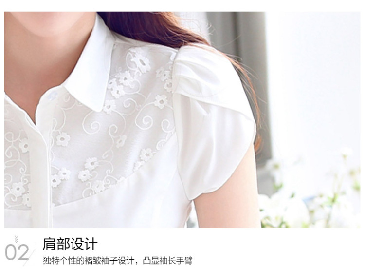 晰澜（XILAN）春夏装职业女装短袖衬衫S8083 玫红衬衫 S
