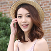 三福2015夏季新款女装 韩版圆领净色/撞色波点印花荷叶短袖T恤 343375 黑底白点 M
