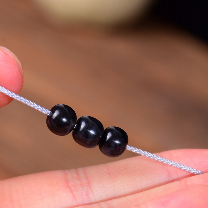 尚鱼(jinyuledao) 尚鱼和田玉籽料青花老型配珠对珠 9mm