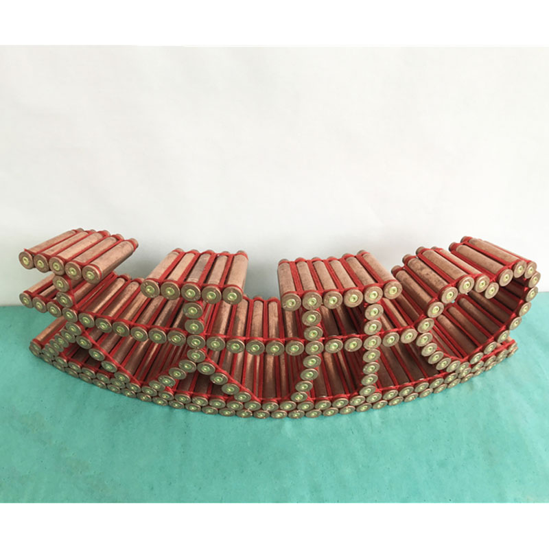 创意弹壳工艺品天天开心弹壳纯手工线编成品天天开心军绿色