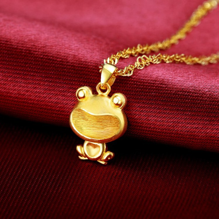 珂兰kela 黄金吊坠足金项坠女款h小青蛙 约2.3-2.4g