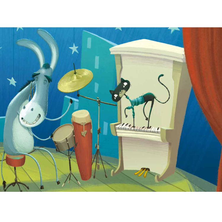 [fx]不莱梅的音乐家-意大利绘本.