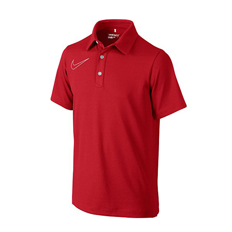 nikegolf 翔 耐克高尔夫儿童服装510502-456男孩短袖翻领针织衫聚脂