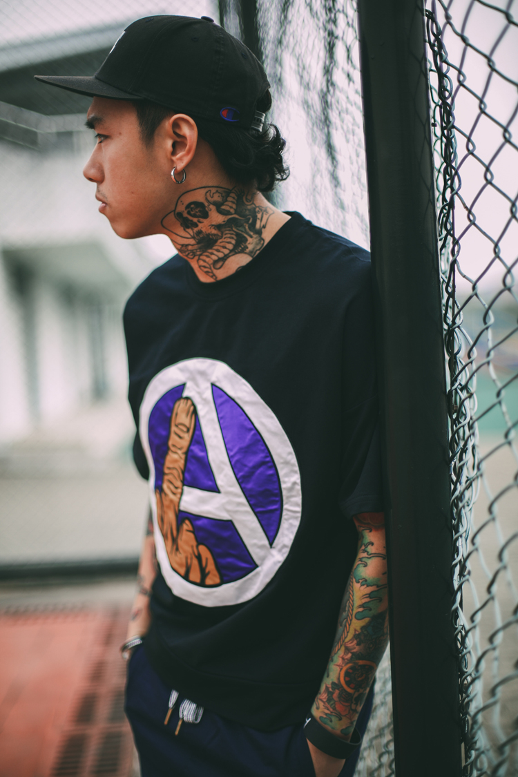 soinku潮型库货到付款 2015时尚男士圆领贴布绣花短t 男士蝙蝠袖短袖