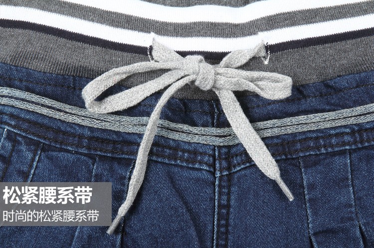
                                        瑶慧 牛仔裤女2017秋冬季高腰弹力修身显瘦铅笔裤长裤小脚牛仔裤女 深蓝 28码                