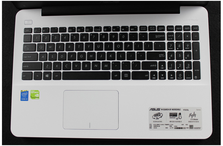 华硕多彩游戏笔记本 f555lj5200 i5 5200/4g/500g/gt920 2g