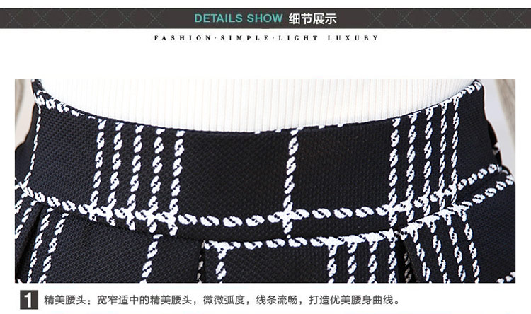 酒窝果果2015春夏新款复古印花百褶A字中裙半身裙B9960 蓝色碎花 M