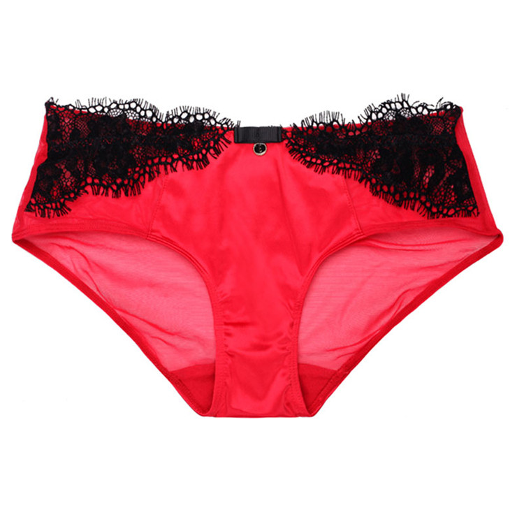 【elle内裤】elle蕾丝花边女士三角提臀内裤1bx175 灰蓝色600009 l