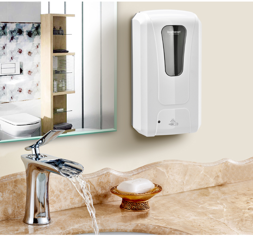 博莎朗(bosharon) 酒店洗手间自动感应皂液器 医院洗手液红外感应皂液