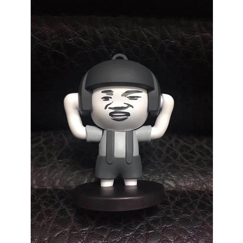 搞笑蘑菇头金馆长表情包变脸玩具盒装公仔玩偶模型玩具动漫手办