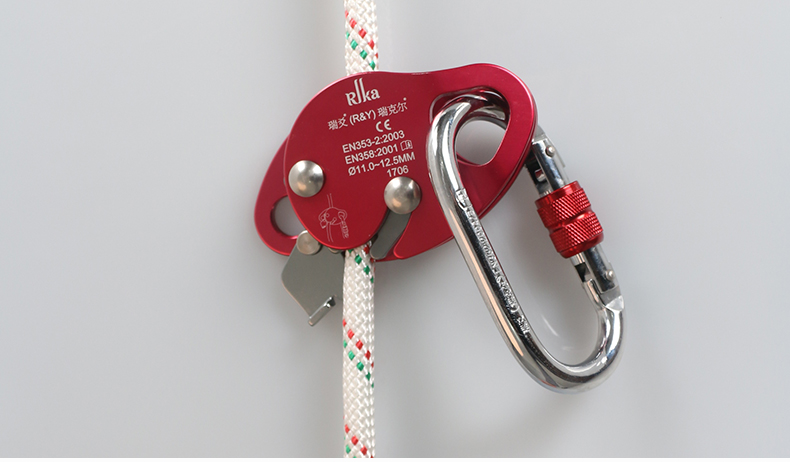 瑞爻户外止坠器攀岩装备抓绳器高空作业防坠落保护器安全绳自锁器止坠