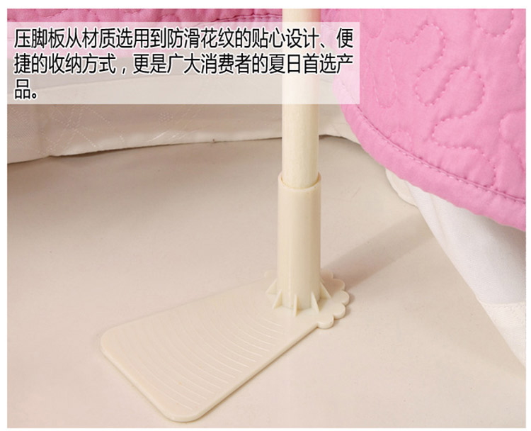 宝缦Bermo三开门不锈钢宫廷蚊帐1.5/1.8米落地方顶蚊帐 伊兹密尔落地式蚊帐 米色 1.5m床