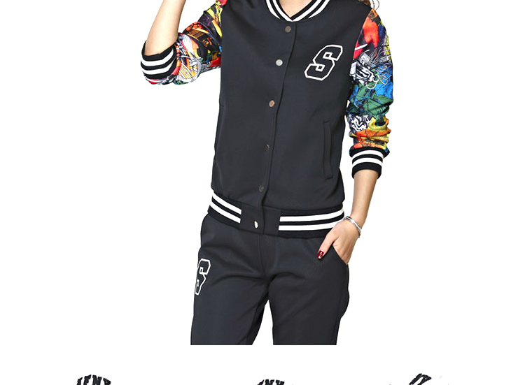 梵蔻2015春装新款运动衣 卫衣女款 棒球服 韩版大码时尚休闲运动服