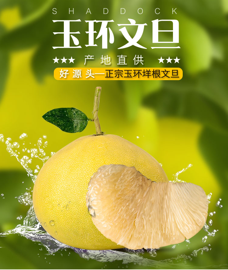 浙江特产楚门垟根玉环文旦柚柚子水果2个约35kg