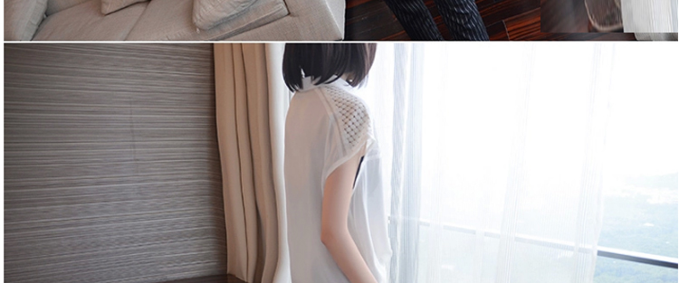 衣泊婉2015春装荷叶边立领雪纺衫女长袖衬衫 女 春6325 白色     XXL
