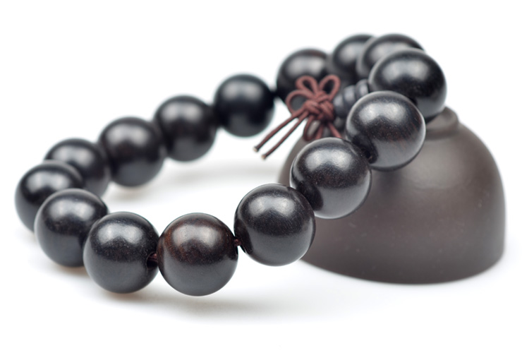 随石随玉 非洲黑黄檀木手串佛珠 手工款15mm 14 1颗