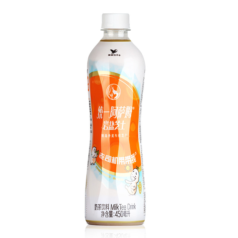 统一 阿萨姆岩盐芝士奶茶450ml*15瓶 整箱 江浙沪皖
