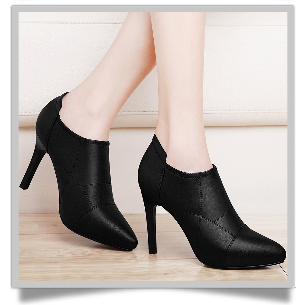 马登凯瑟琳单鞋女2018春季新款粗跟一字扣凉鞋韩版尖头高跟鞋气质