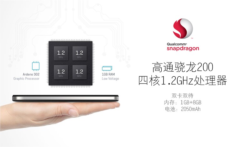 NUU NU3 联通3G智能手机 双卡双待 白色