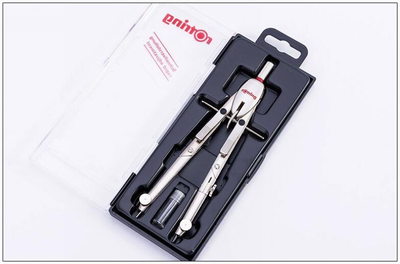 德国进口红环rotring圆规8件套装专业不锈钢金属绘图设计学生用文具