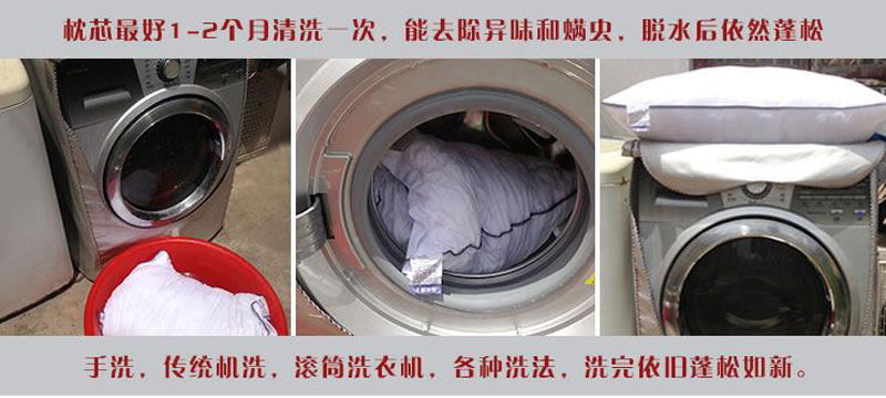 佑昊家纺 洗羽丝绒枕头 颈椎枕 五星级酒店宾馆专用枕芯48*74cm 北欧经典款 单只装
