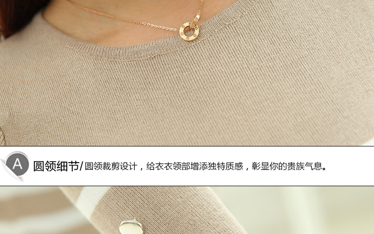 梵堤斯 针织衫女毛衣女套头冬韩版 LZZS002 黑色 均码
