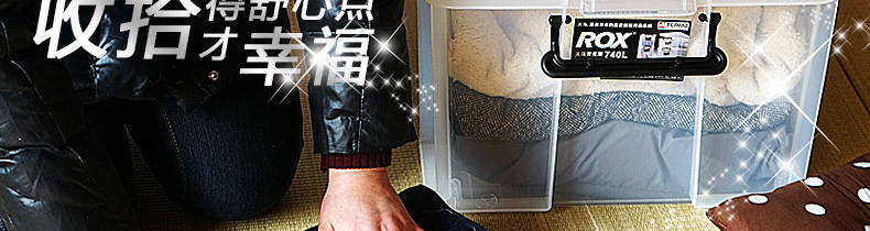 
                                        天马Tenma 透明塑料收纳箱车载储物箱劳克斯整理箱加厚收纳盒两个装 440M(21L两个装) 两个组合装                