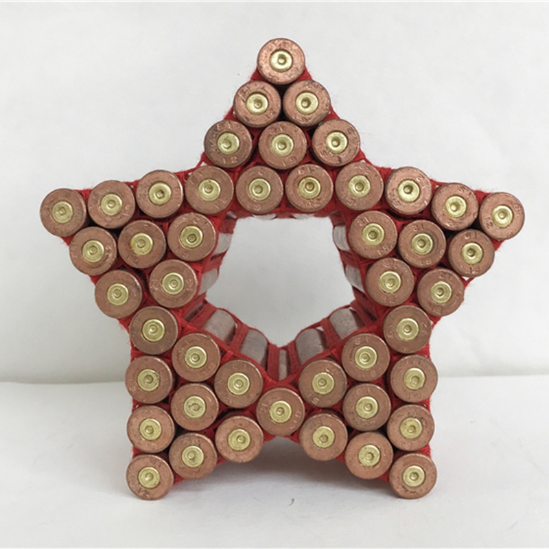 创意子弹壳工艺品五角星889503礼品手工线编成品可定制送朋友五角星军