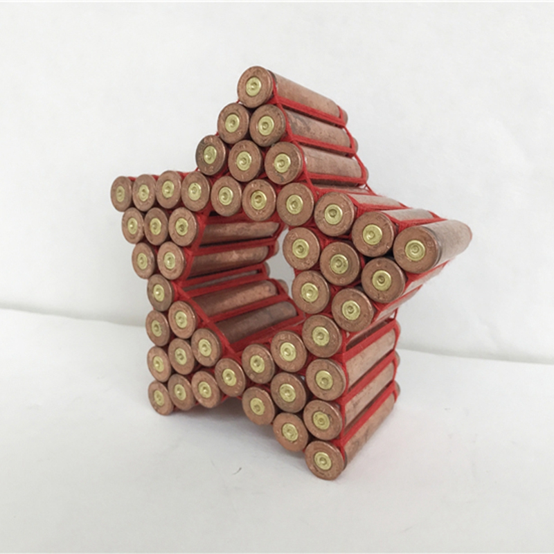 创意子弹壳工艺品五角星889503礼品手工线编成品可定制送朋友五角星军