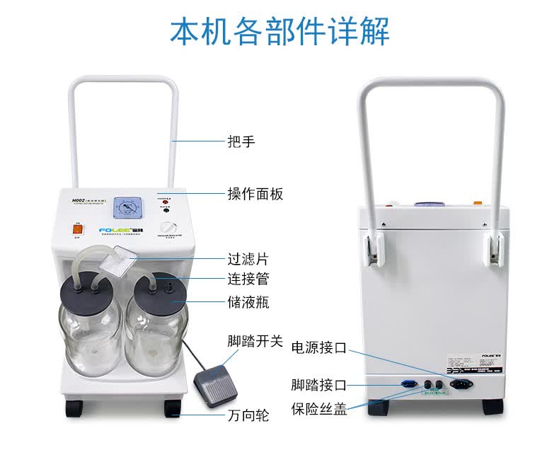 家用便携式医用级吸痰机负压吸引器中老年老人婴儿成人使用吸引器