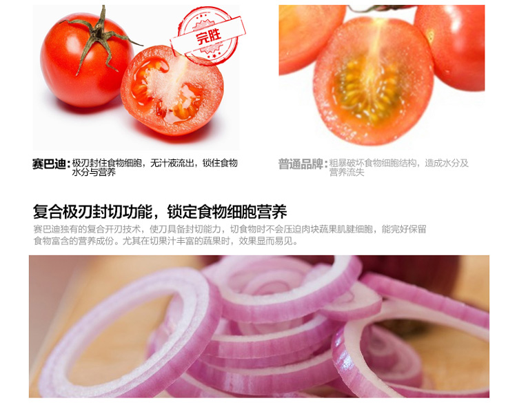 赛巴迪 法国不锈钢厨房刀具菜刀中片刀