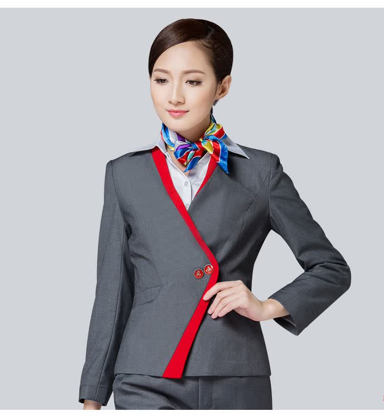 珺赢 中国电信工作服 职业套装女 电信营业厅营业员制服工装 电信
