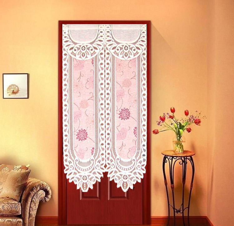 物有物语 布艺门帘 风水挂帘花卉隔断卧室门帘 红牡丹 85*150cm