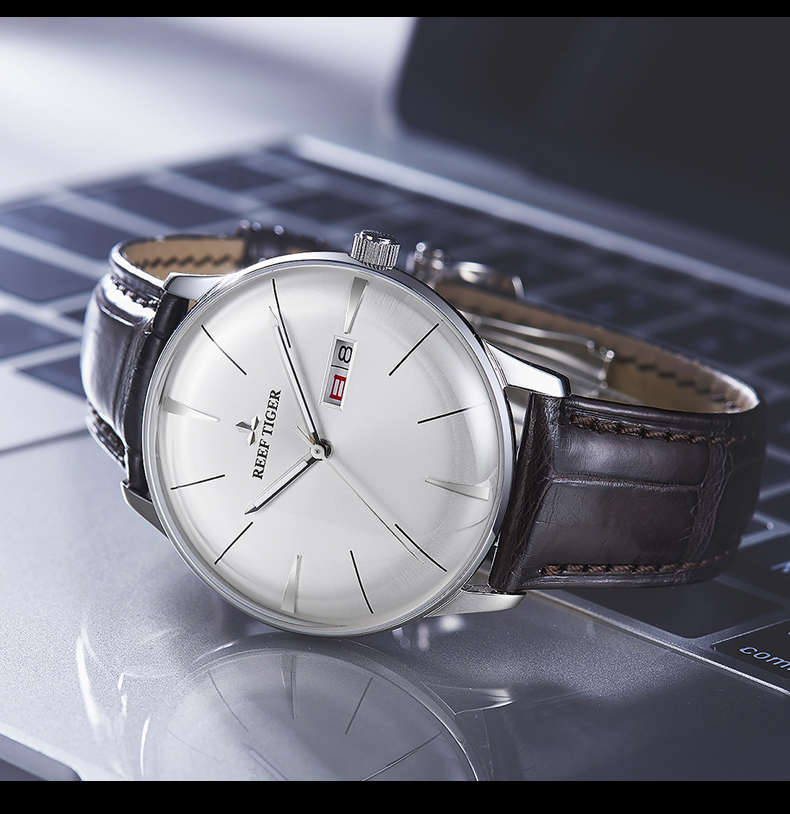 瑞夫泰格 手表男士全自动机械表个性曲面男式腕表商务休闲简约防水