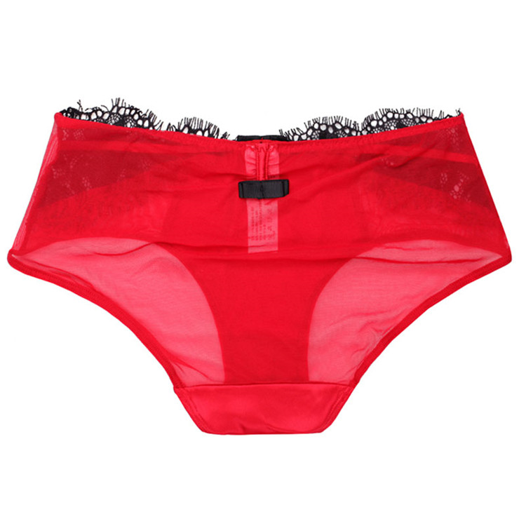 【elle内裤】elle蕾丝花边女士三角提臀内裤1bx175 灰蓝色600009 l