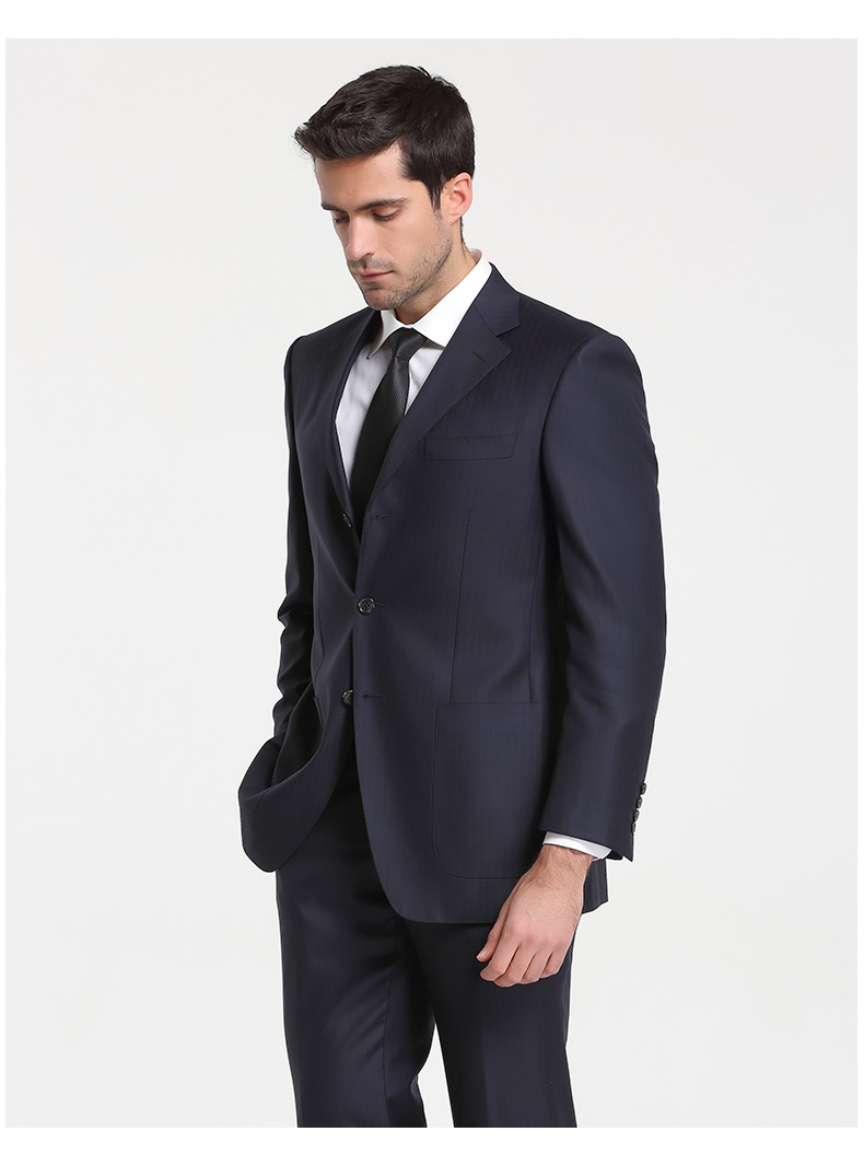 judger庄吉男士西服上衣羊毛桑蚕丝羊绒混纺单西装外套经典男士商务