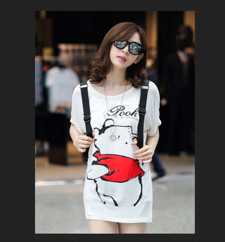 妮蔓丽蒂 货到付款 2015宽松大码韩版蝙蝠短袖潮款t 黑色 均码